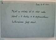 Pozvnka, kterou Adolf Hoffmeister rozeslal zakldajcm lenm klubu