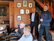 Zleva stojc prezident GKL Ale Vozka a prezident GF Petr Uhlk